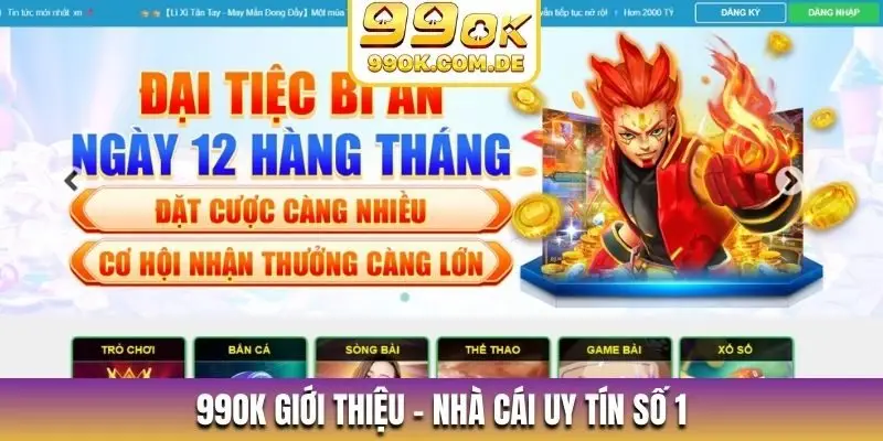 99OK giới thiệu - Nhà cái uy tín số 1