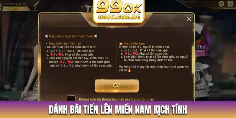 Đánh bài tiến lên miền Nam kịch tính