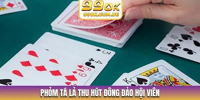 Phỏm tá lả thu hút đông đảo hội viên
